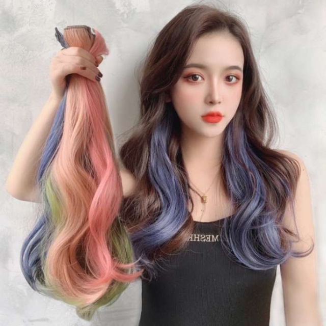 손쉬운 변신! 포인트 컬러 브릿지 헤어피스_09