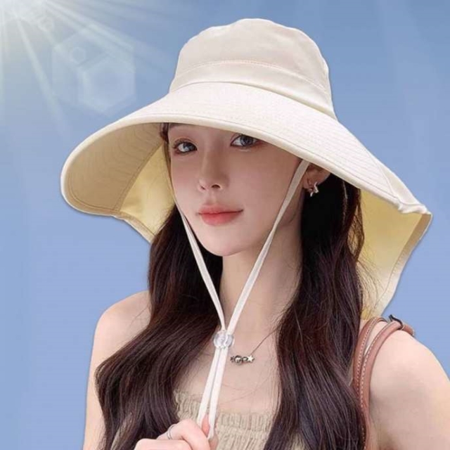 얼굴이 작아보이는 썬쉴드 플랩 모자_09